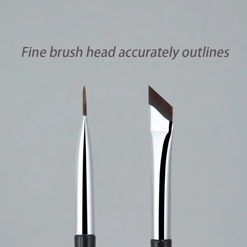 Ultra Thin Angled Eyeliner Brush Precision Detail Makeup Tool