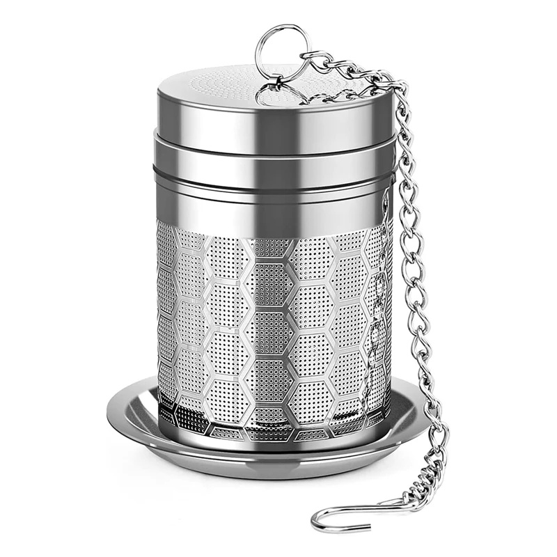 Stainless Steel Loose Tea Infuser Ball with Fine Mesh Strainer and Chain Hook
