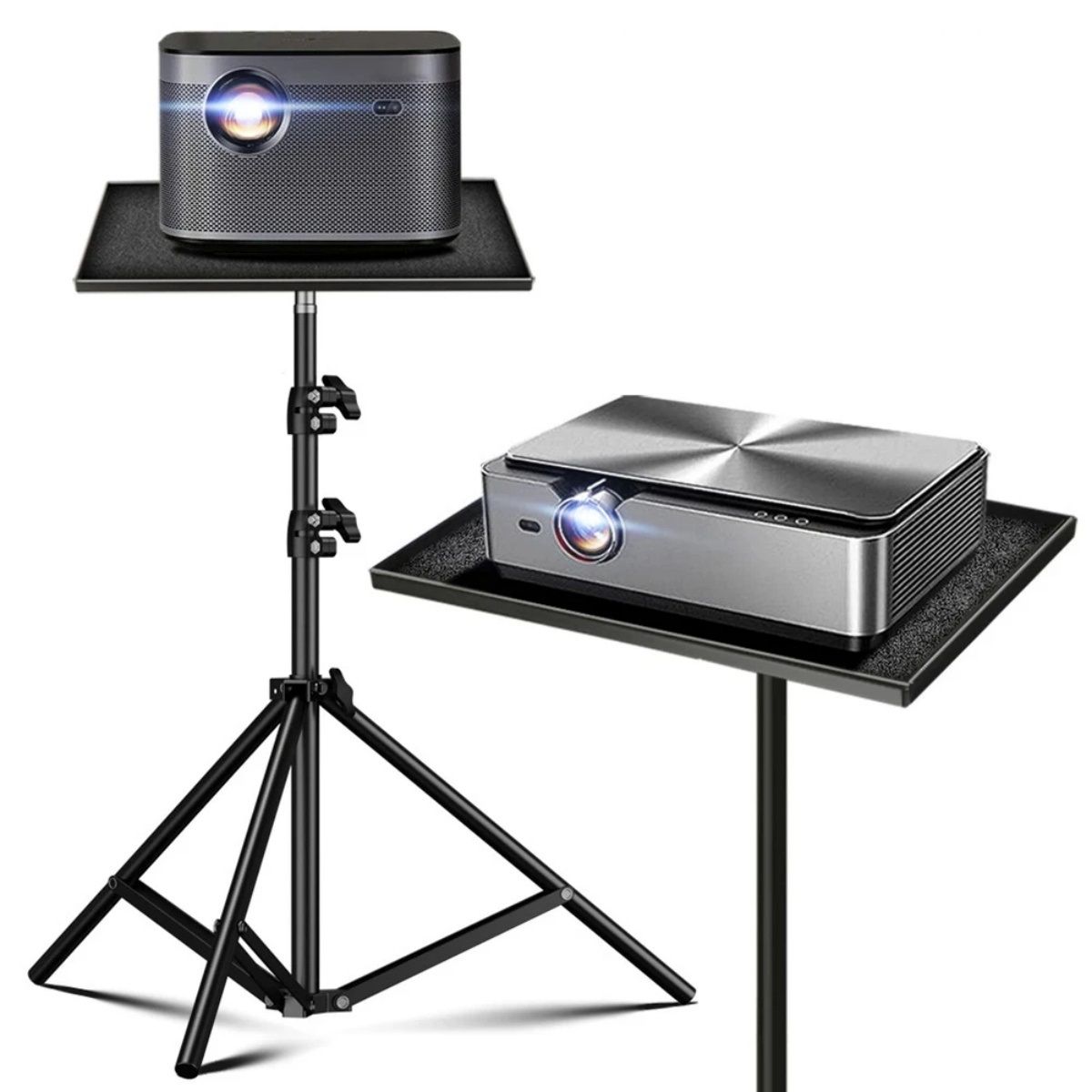 Metal Projector Stand Tray with 1/4