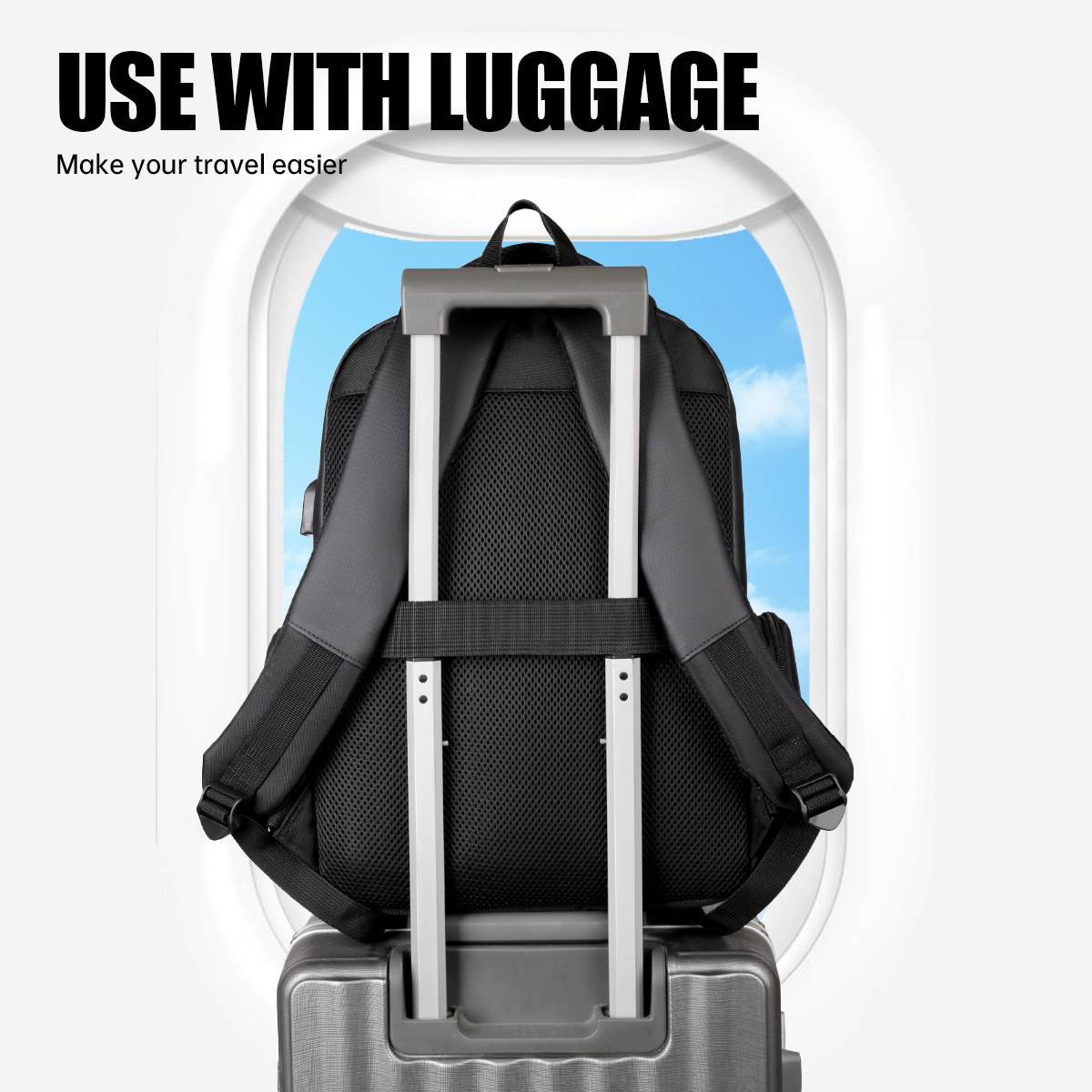 Business Backpack for Men Large Capacity Computer Bag Lightweight Travel Backpack for Students & Professionals