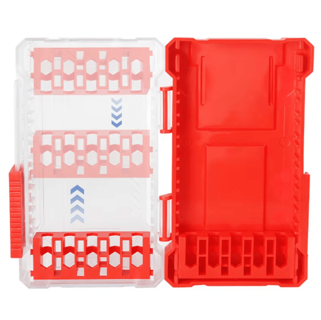 Portable Drill Bit Storage Case with Removable Insert Screwdriver Bit Organizer Box