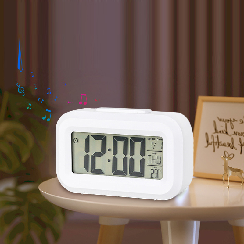 Mini Timer Smart Clock for Kids, Silent Desktop Alarm Clock, Time Management Clock for Students, Small Bedside Clock