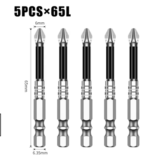 K5 S2 Magnetic Cross Head Screwdriver Bit Non Slip High Hardness Drill Bit 5A