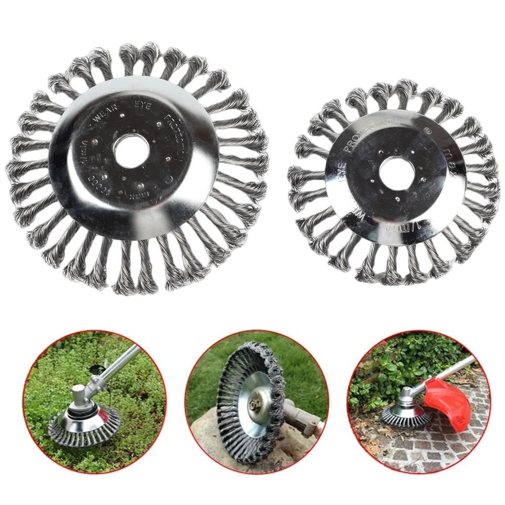 Steel Wire Wheel Weed Brush Cutter Head 6 8 Inch