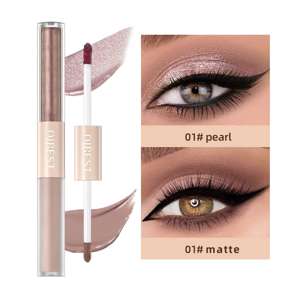 2 In 1 Eyeshadow Stick Matte and Shimmer Waterproof Eye Shadow Pen