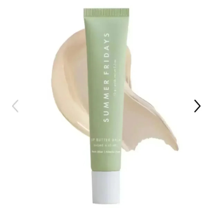 Moisturizing Summer Fridays Lip Balm, Vanilla Pink Sugar, Coffee Cake Lip Gloss