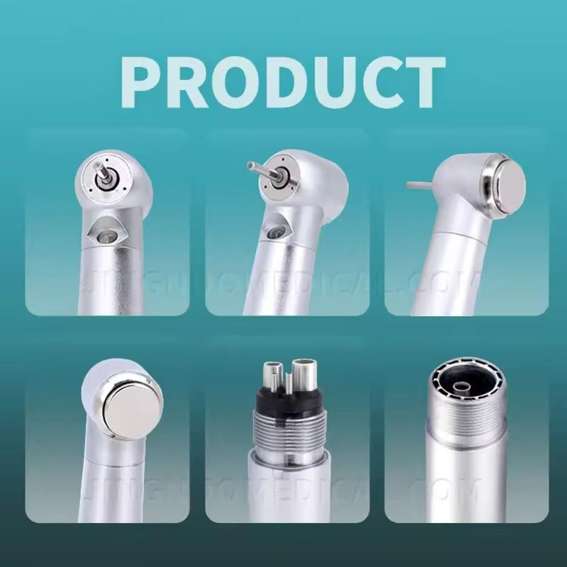 LED Dental High Speed Handpiece with Push Button and Triple Water Spray