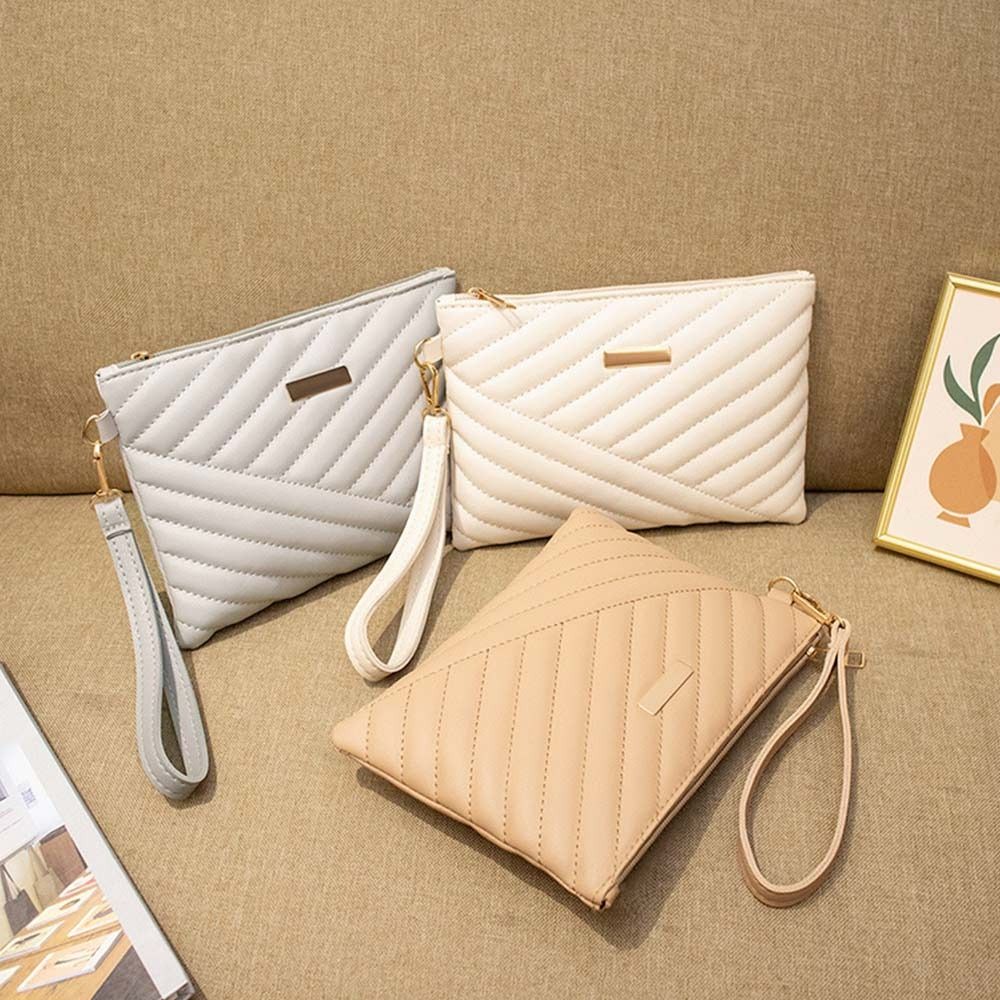 Stylish Women Wristlet Bag, Leather Envelope Design, Small Purse Clutch for Shopping, Traveling