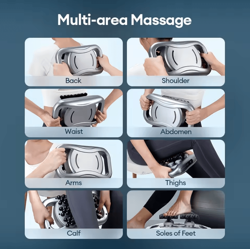 66-Head High Frequency Massage Gun – Fascia Vibration Body and Deep Tissue Massager