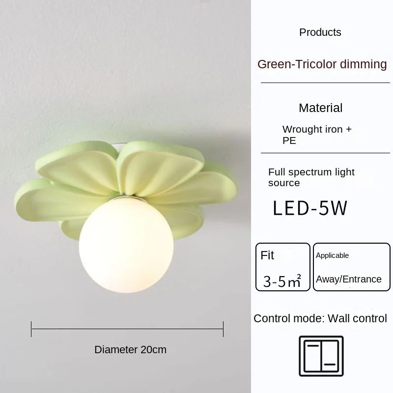 Resin Flower Ceiling and Wall Light