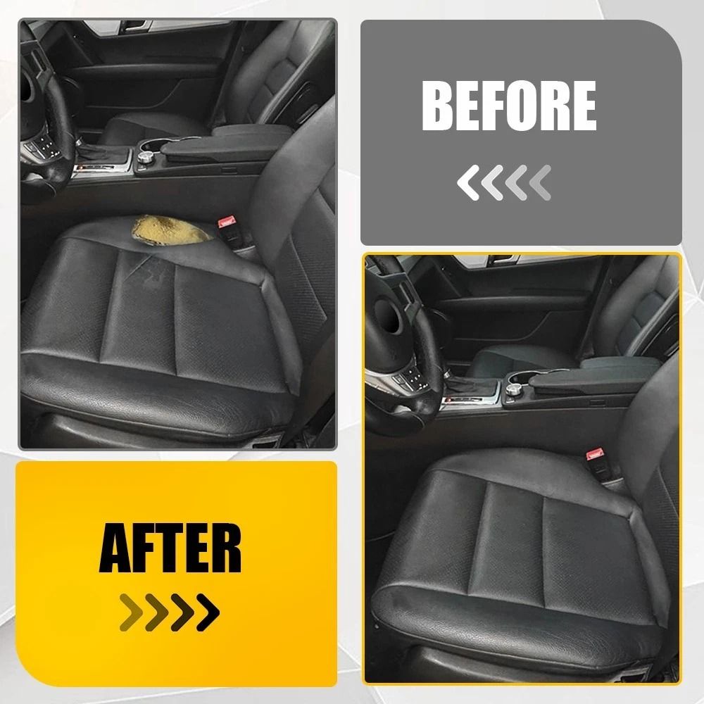 High-Quality Leather Driver Bottom Seat Cover, Wear-Resistant & Breathable