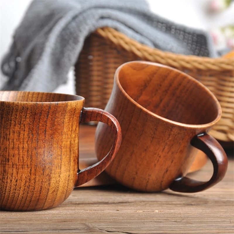 Wooden Big Belly Cup Handmade from Natural Spruce