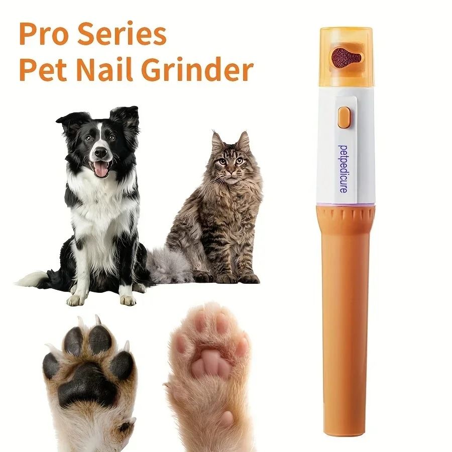Electric Pet Nail Grinder Dog Nail Trimmer with Interchangeable Heads
