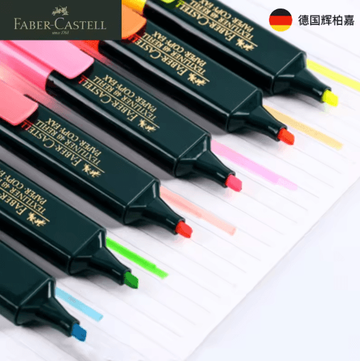 Faber-Castell Fluorescent Highlighter Pens – Candy Color Textliner Markers Set
