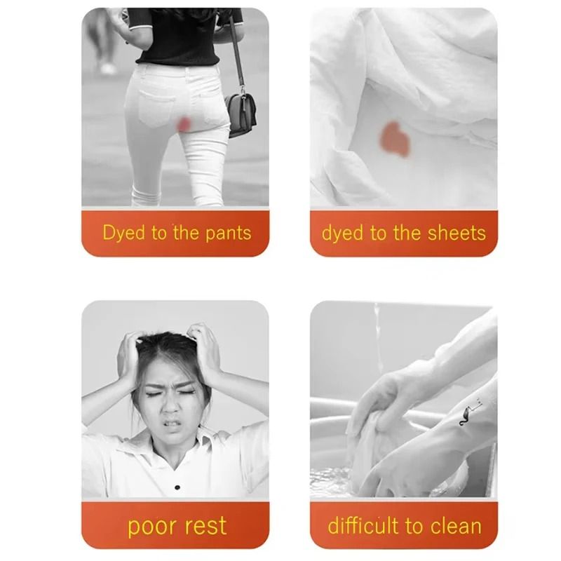 Womens High Waist Menstrual Panties Leakproof Cotton Period Underwear