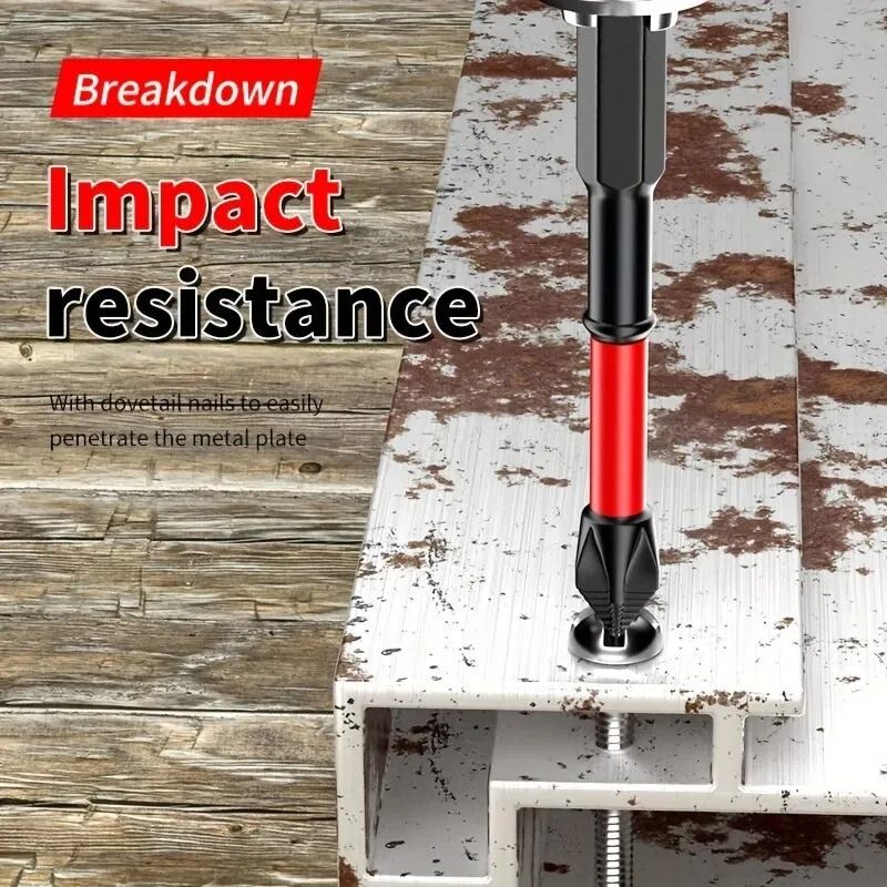 Magnetic Impact Screwdriver Bit Set with Non Slip Design