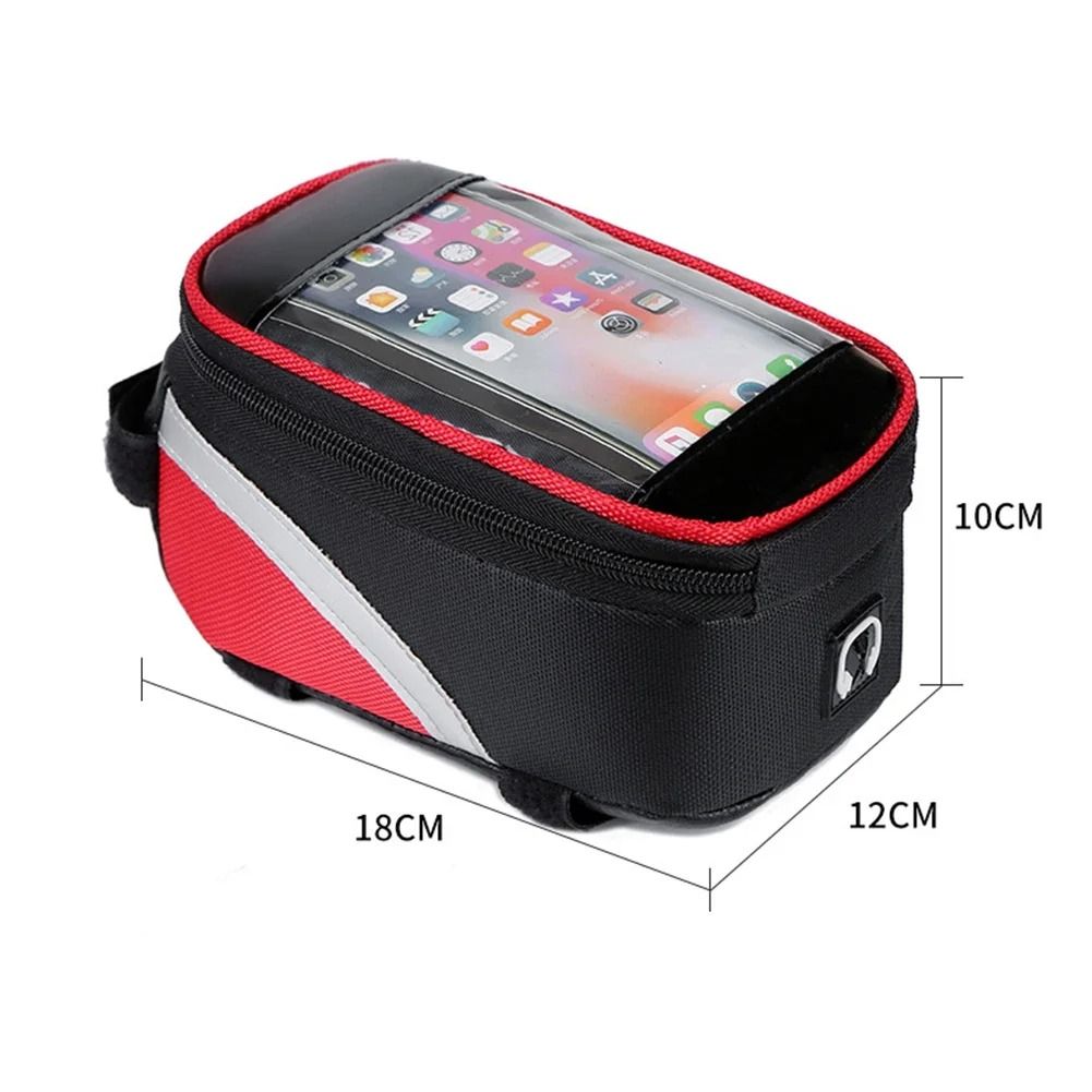 Waterproof Bike Frame Bag Touch Screen Bicycle Phone Holder Top Tube Bag