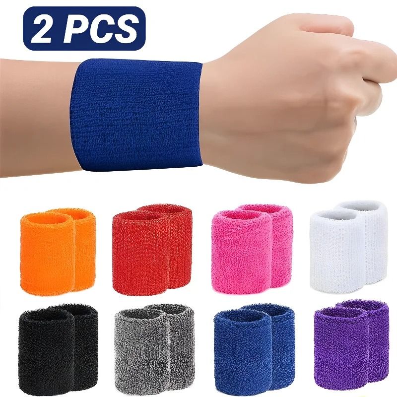 Sports Wristbands 8x10 cm Sweat Absorbing Tennis and Fitness Wrist Guards