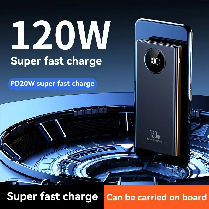 Ultra-High Capacity Power Bank Super Fast Charging External Battery