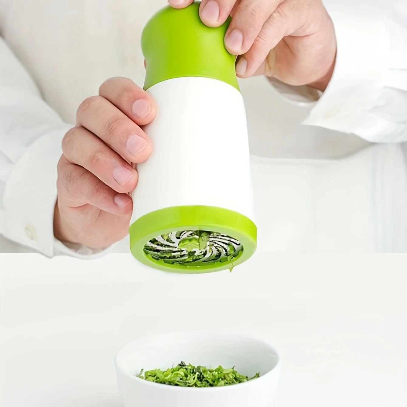 HerbMaster Manual Herb Grinder – Stainless Steel Herb Mincer & Parsley Cutter