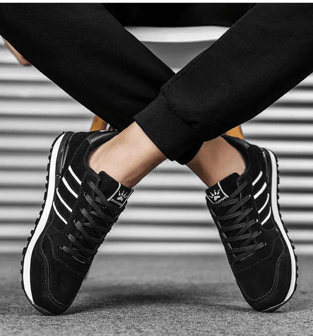 UrbanStep Mens Casual Leather Sneakers