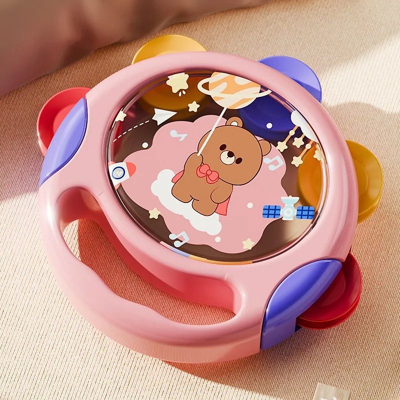Baby Handheld Tambourine Musical Drum Toy