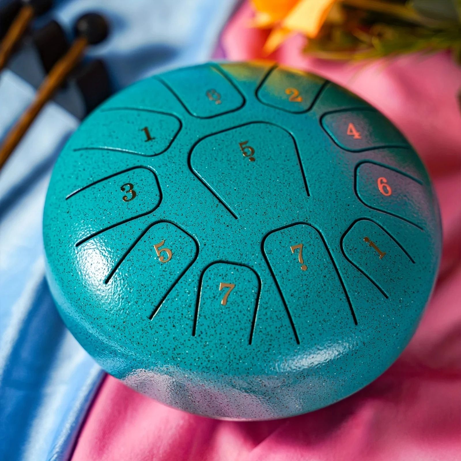 Miwayer 6 Inch Steel Tongue Drum 11 Note Sound Healing Instrument with Tuning Kit for Yoga Meditation and Relaxation
