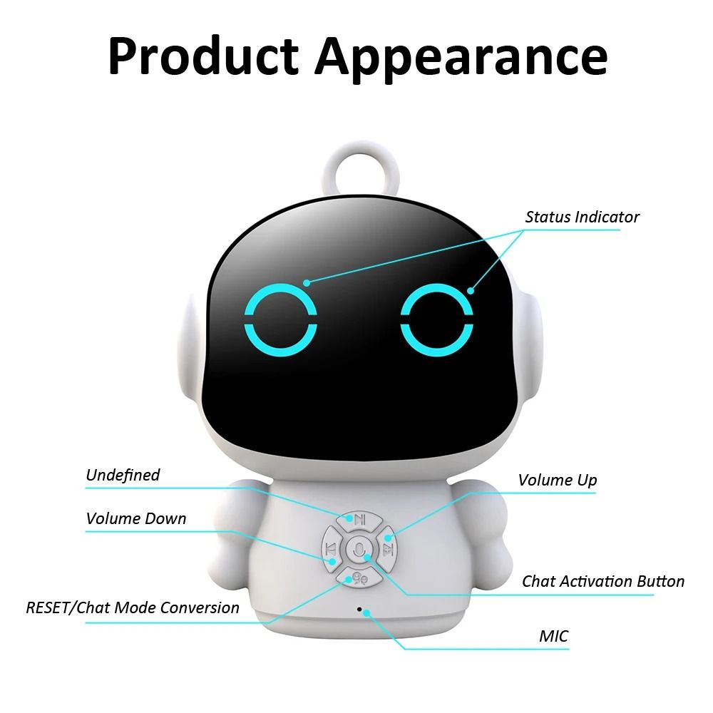 Tuya Smart AI Learning Robot for Kids with Voice Interaction and WiFi