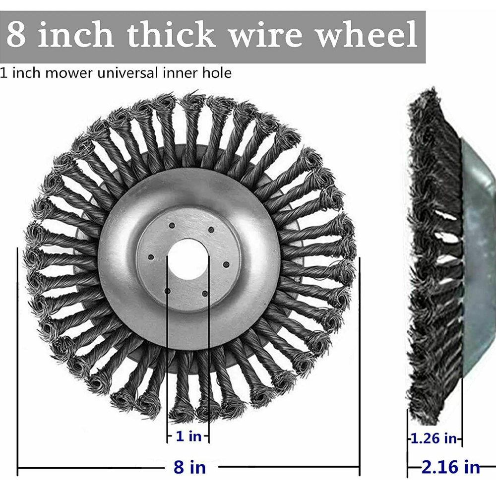 Derusting Weeding Wheel 8 Inch