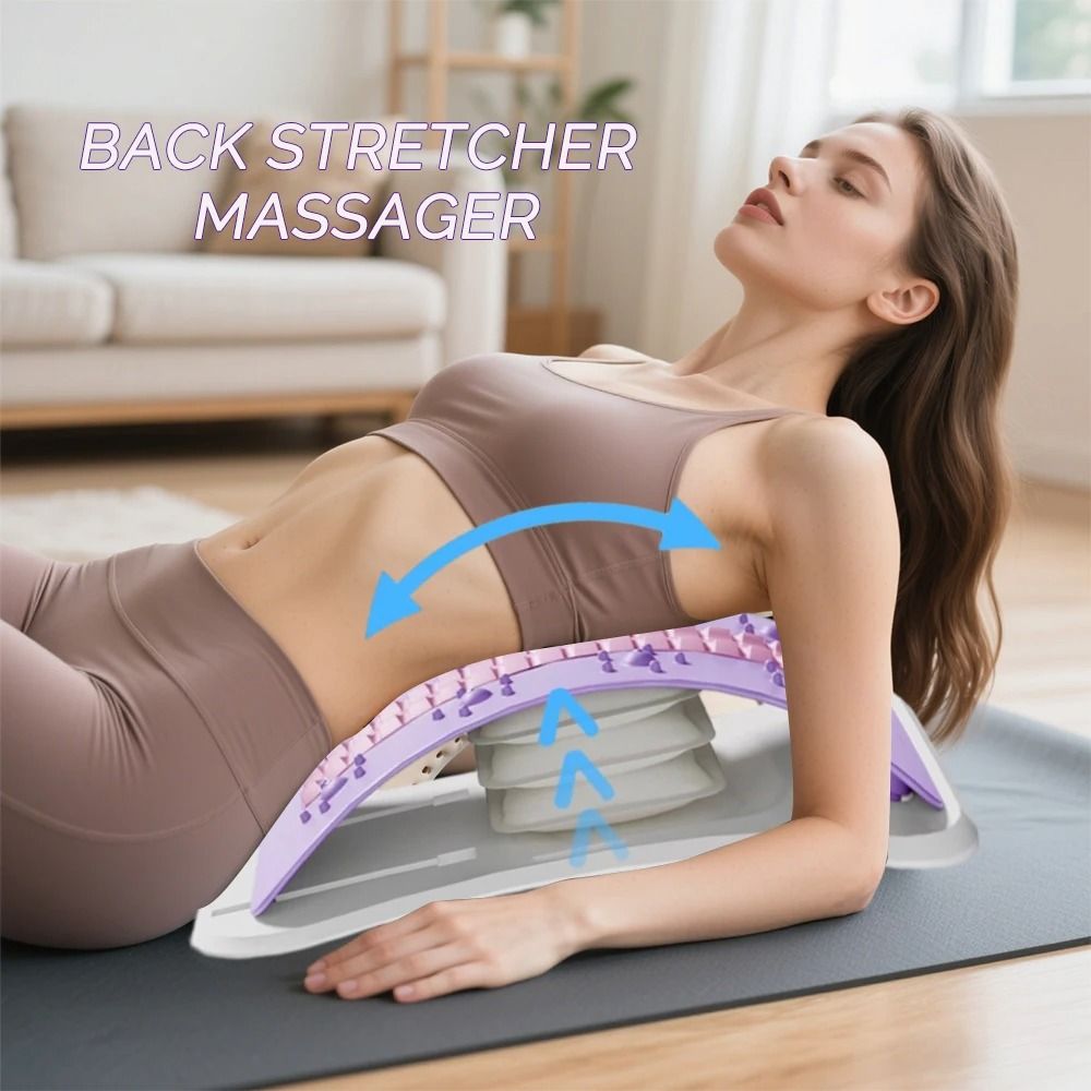 Back Stretcher Pillow Lumbar Support Waist Massage Posture Corrector