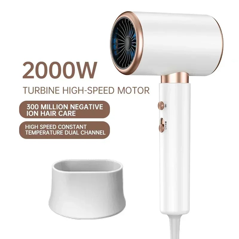 Ionic Hair Dryer, Professional Blow Dryer, Speed Dual Temp, Low Noise, Lightweight for Daily Home Use