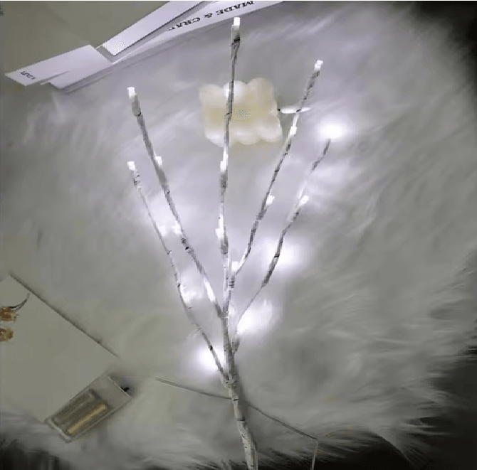 White Birch LED Branch Light