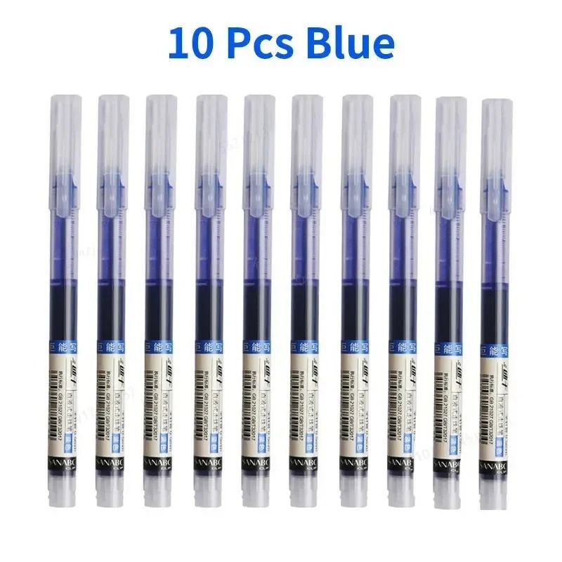 10-Piece Quick-Drying Precision Gel Pen Set