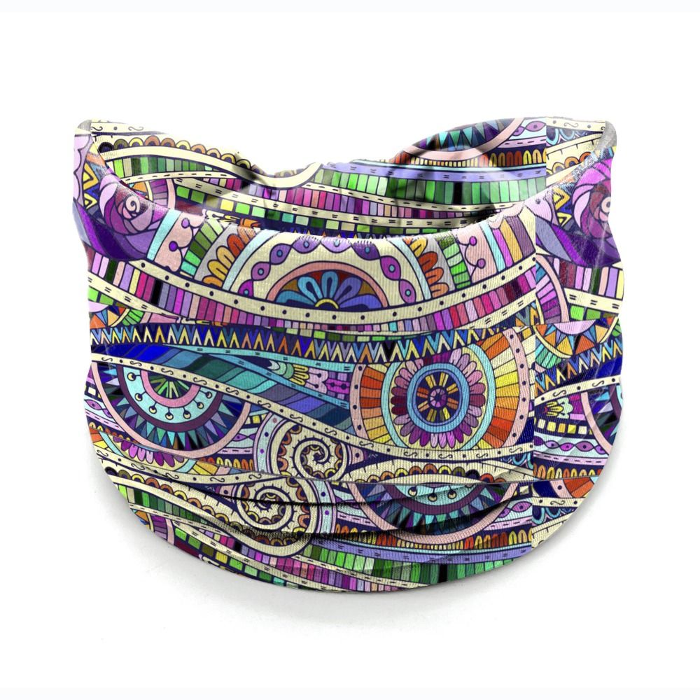 New Vintage Elastic Knot Turban, Bohemia Print Wide Headbands, Soft Headwrap for Women Girls Yoga Bandana