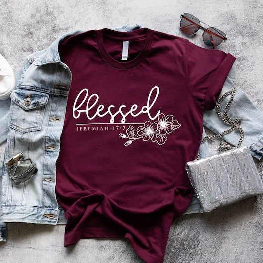 Blessed Shirt, Christian Womens Shirt, Blessed, Easter Day, Christian Shirt,