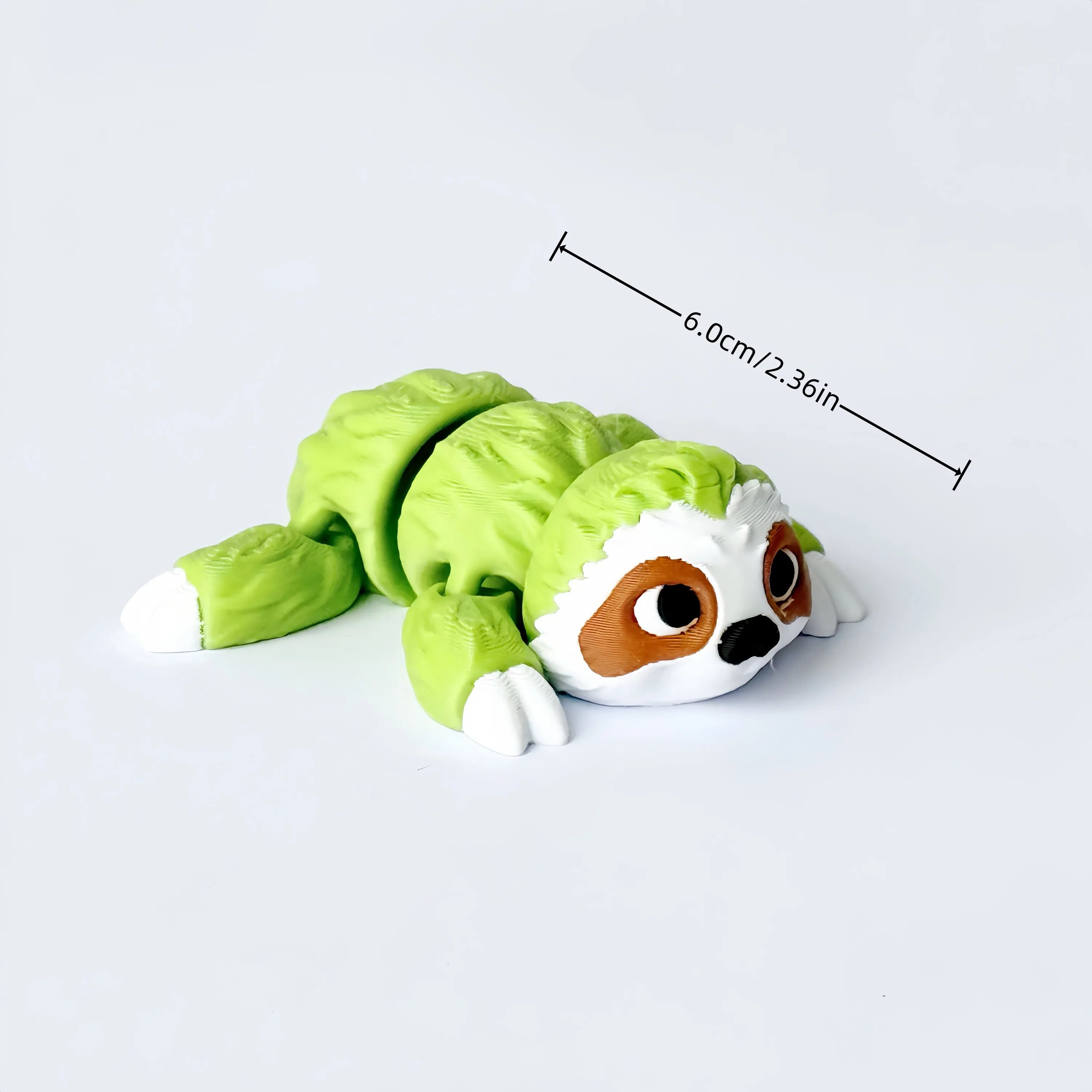 3D Articulated Sloth and Koala Figurines Set
