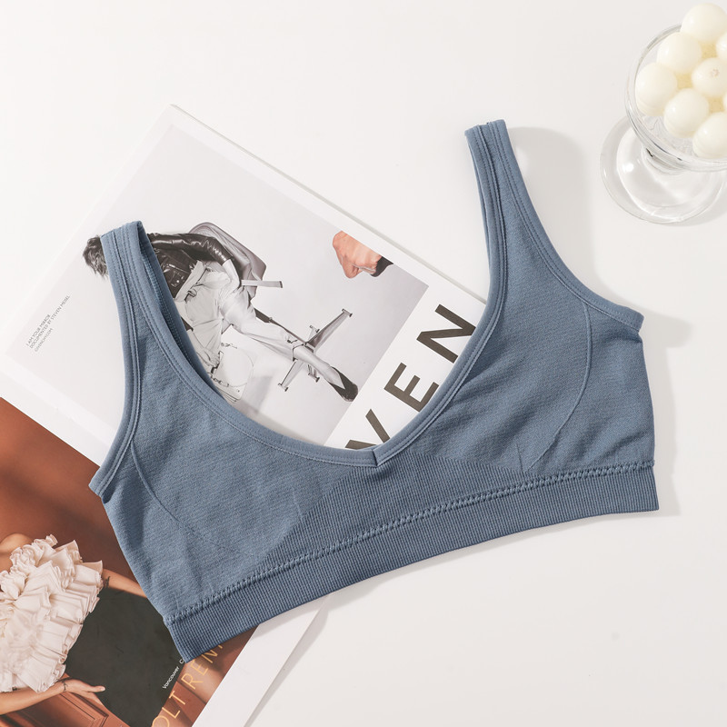 Women Seamless Bras, Non-wire Push-Up Brassiere, Sexy Lingerie, Crop Top Sports Underwear for Small Chest Intimates
