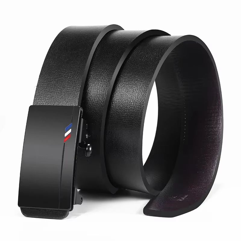 EliteLine Mens automatic buckle belt High Quality Toothless Business Casual Belt