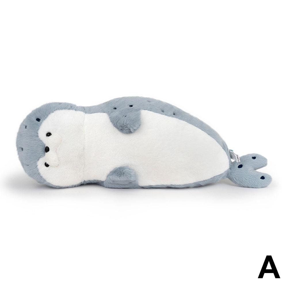 Soft Plush Sea Otter Toy Pillow – Lifelike Marine Life Stuffed Seal Doll for Cuddles and Birthday Gifts
