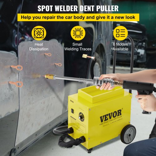 Auto Body Dent Puller, SG-7500 Removal System Station with Dual Welding Guns