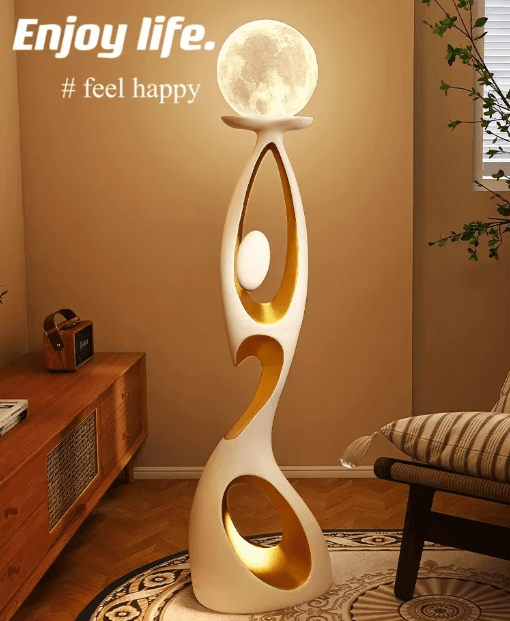 Abstract Dancing Figures Sculpture – Modern Nordic Luxury Home Decor Accent