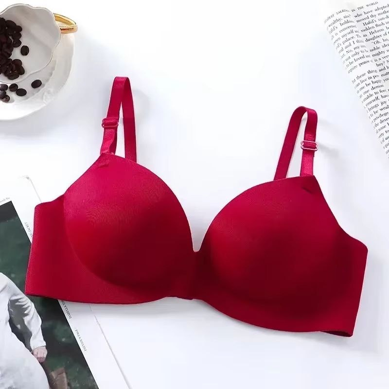 Women's Seamless Push-Up Wireless Bralette Breathable 3/4 Cup Lingerie
