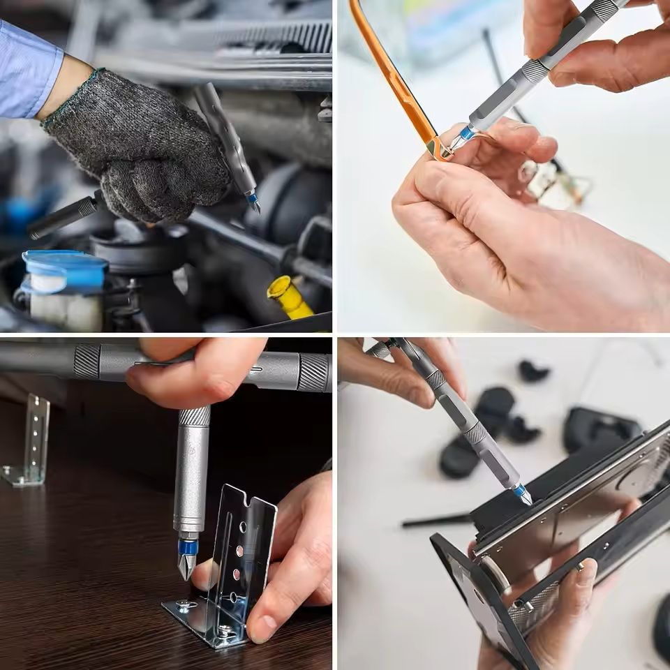 Multifunction Ratchet Screwdriver Set with Magnetic Bits