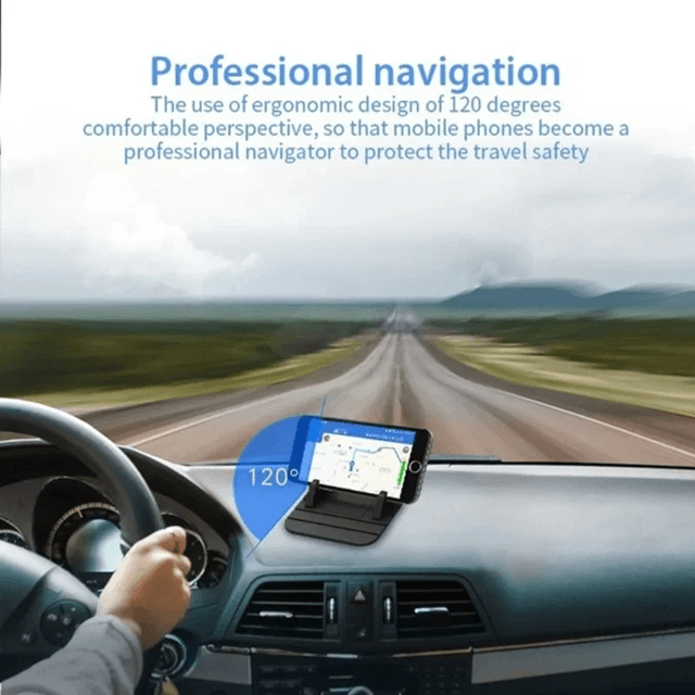 GripSafe Silicone Car Phone Holder Dashboard Mount