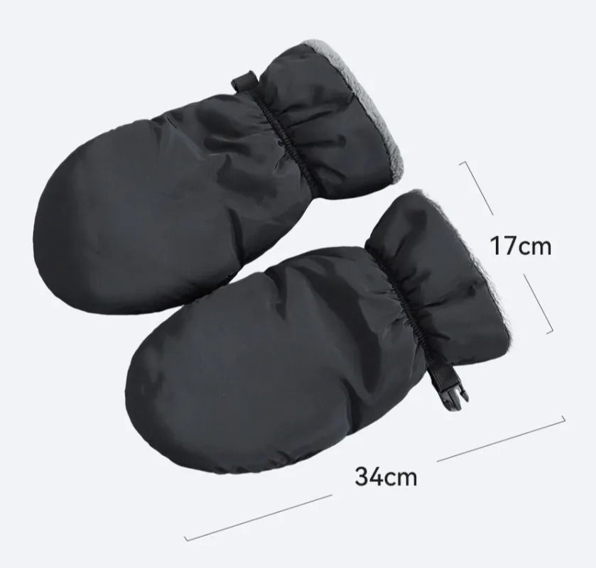 Warm Baby Stroller Gloves Windproof Thermal Handlebar Mitts for Parents