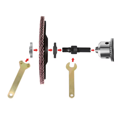10mm Drill to Angle Grinder Adapter Kit – Metal Cutting & Polishing Conversion Tool