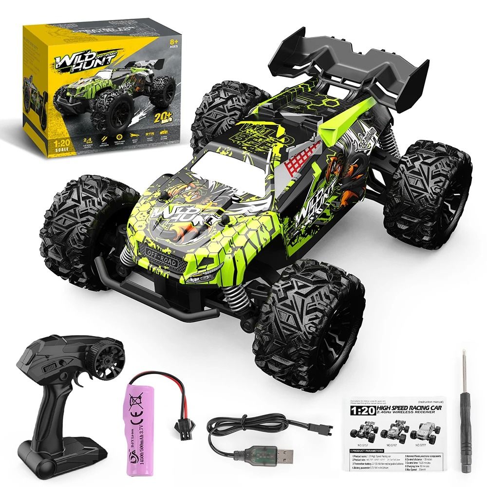 Off Road RC Monster Truck 2.4GHz Remote Control Car with Shockproof Suspension