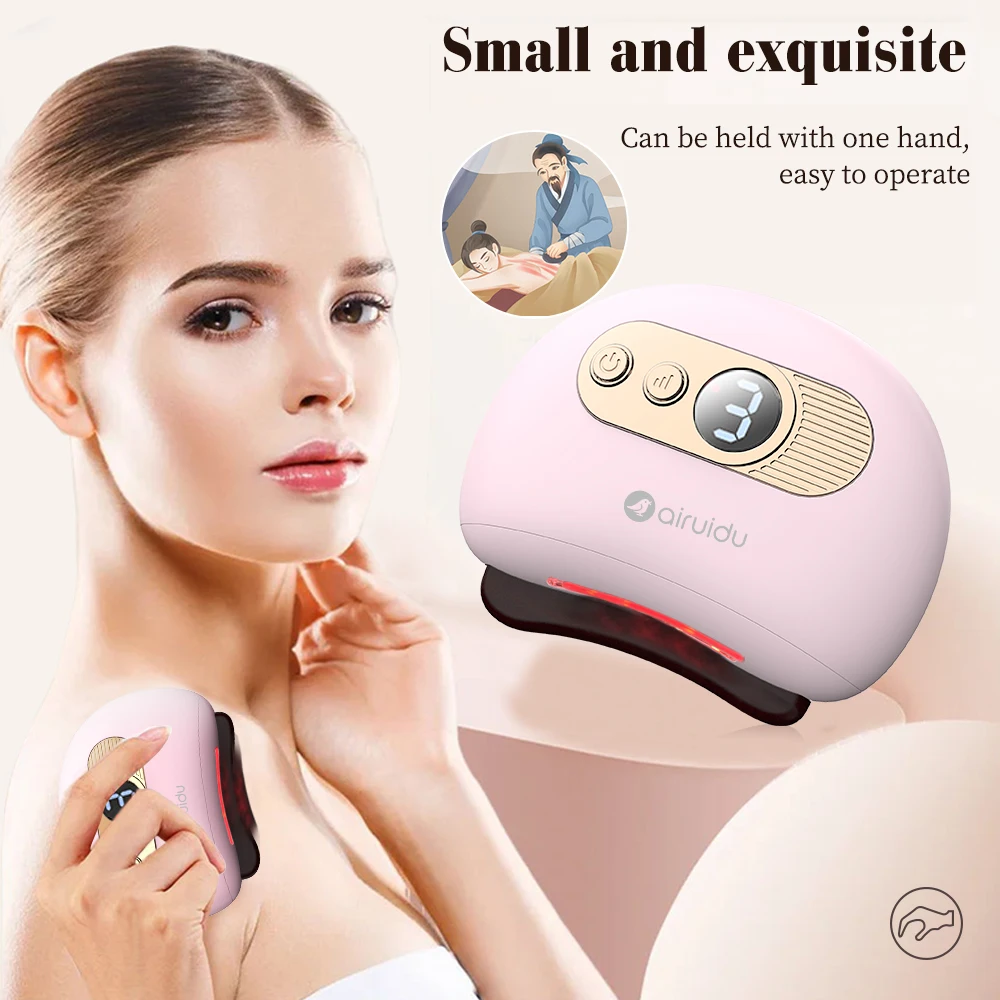 Physical Fatigue Guasha Plate Jade Face Massager, Electric Massage Board For Face Relieve, Scrapers Tools For Full Body