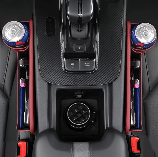 2PCS Multifunction Car Seat Gap Organizer – Anti-Drop Storage Box & Seat Filler Cushion