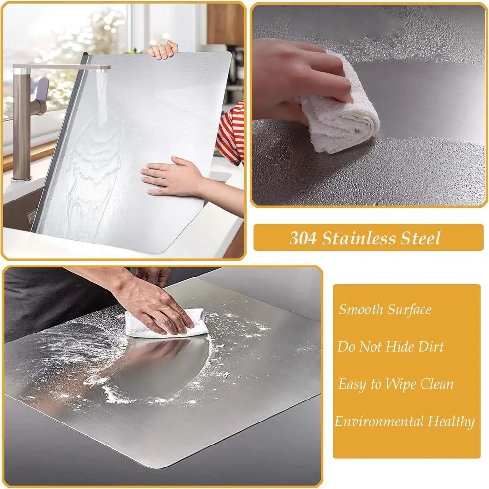 Stainless Steel Kitchen Cutting Board Pro – Hygienic, Durable & Non-Slip Food Prep Surface